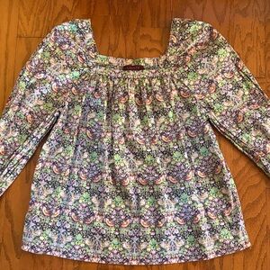 J. Crew Liberty fabric blouse